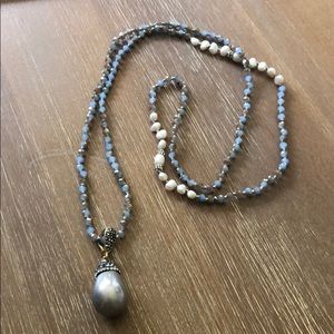 Freshwater pearl long necklace